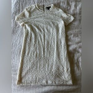 White Lace Mini Dress